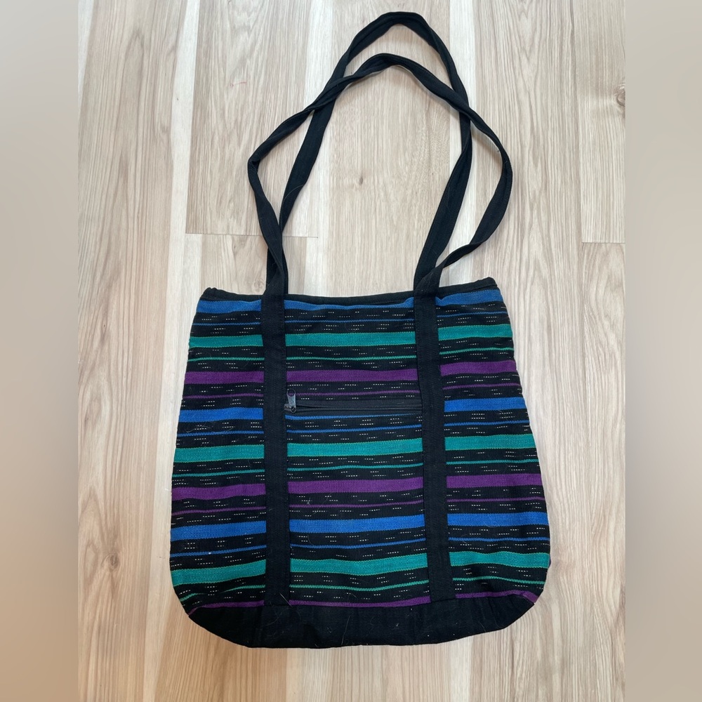 Vintage 90s Guatemalan Handmade Tote Purse